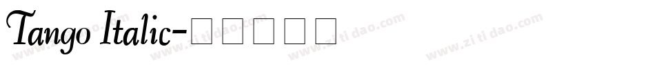 Tango Italic字体转换